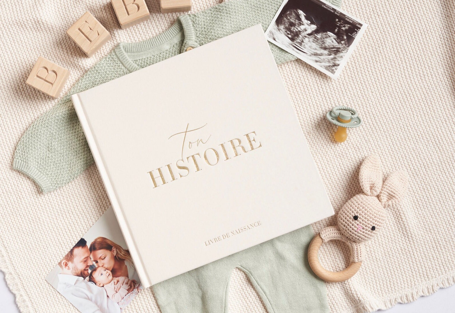 Livre Naissance Album Photos Cadeau 132 Pages Scrapbooking Bébés