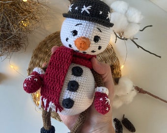 Crochet snowman pattern