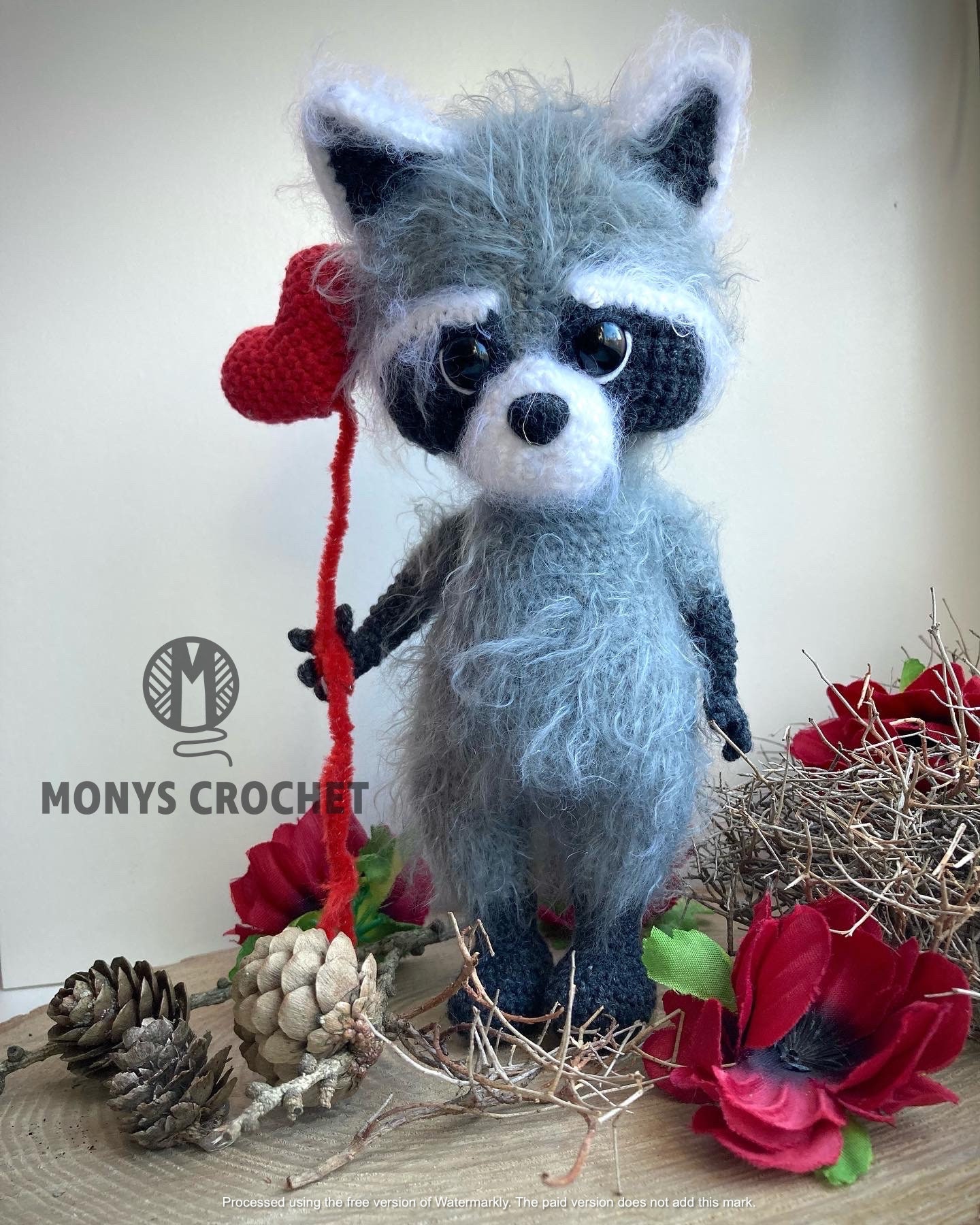 30 Racoon Crochet Patterns for Woodland Amigurumi, Hats, Appliques, and Cozy Handmade... 9 Teo the Racoon Crochet Pattern PDF