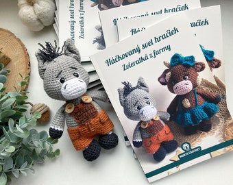 De gehaakte wereld van speelgoed, boerderijdieren - Amigurumi e-boek met patronen