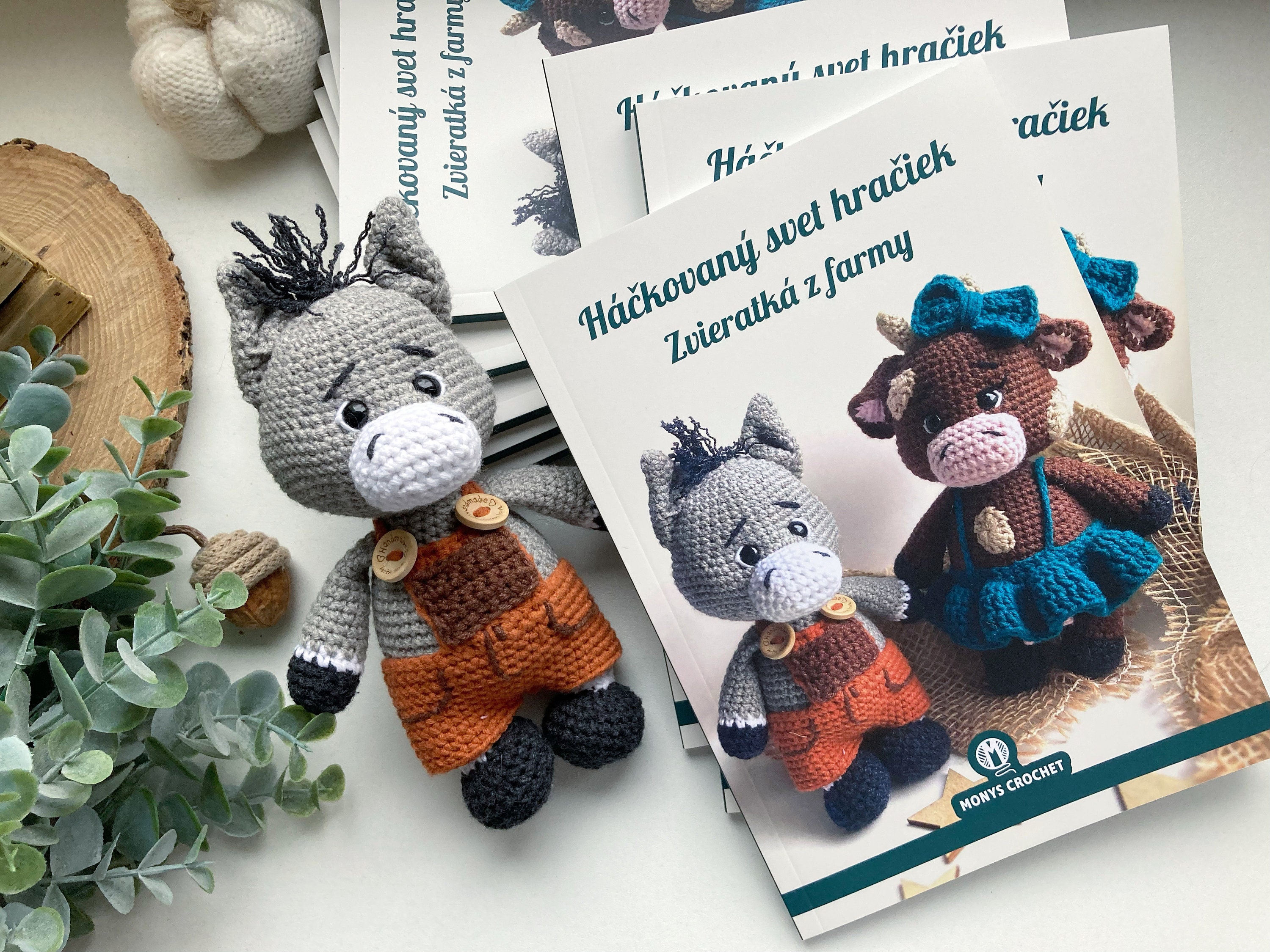 Mabel Bunny and Co Book. Crochet Amigurumi Pattern Book by Claire Gelder of  Wool Couture 