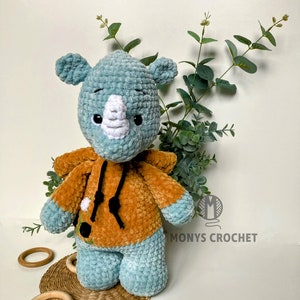 Danny das Nashorn, Amigurumi-Muster(ENG/FR)