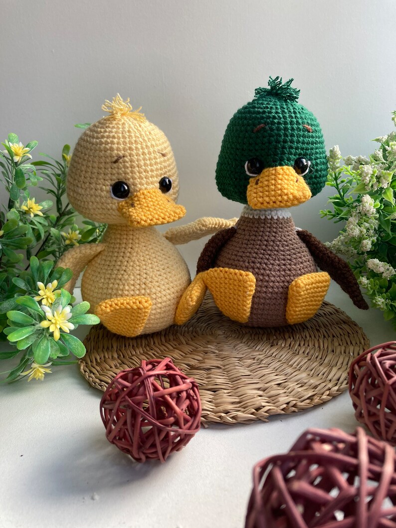 Crochet Pattern Duckling Amigurumi ENG FR PT Rus Etsy