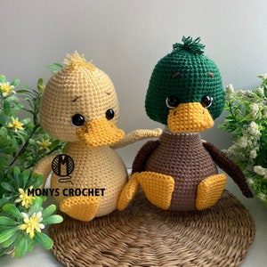 Crochet pattern Duckling, amigurumi ENG, FR, PT, Rus image 4