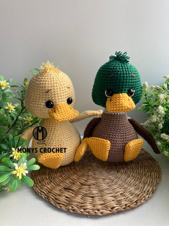 かぎ針編みのパターン - アヒルの子、あみぐるみ (ENG、FR、PT、RUS
