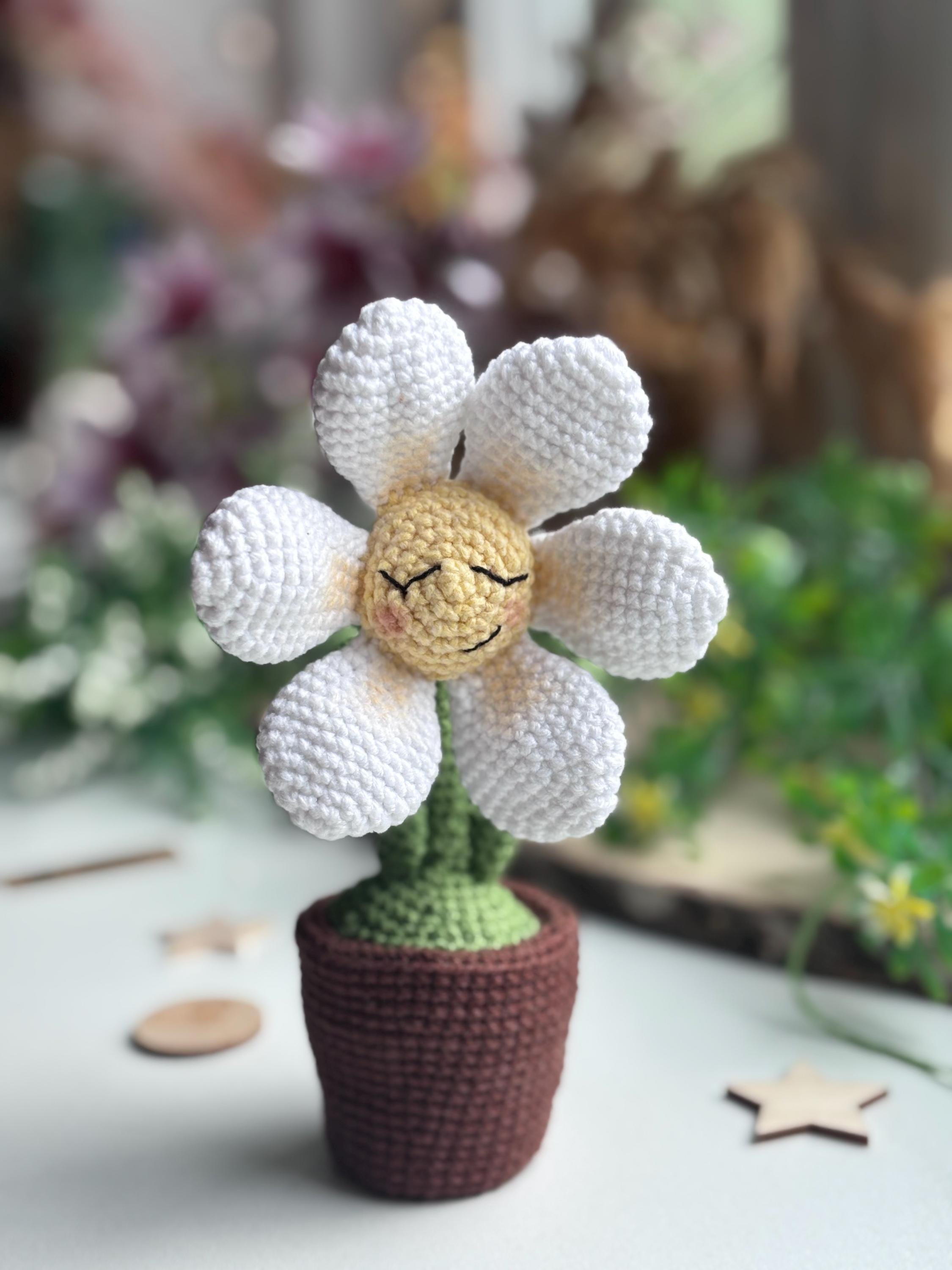 植木鉢のかぎ針編みの花 pdf かぎ針編みパターン (ENG) - Etsy 日本