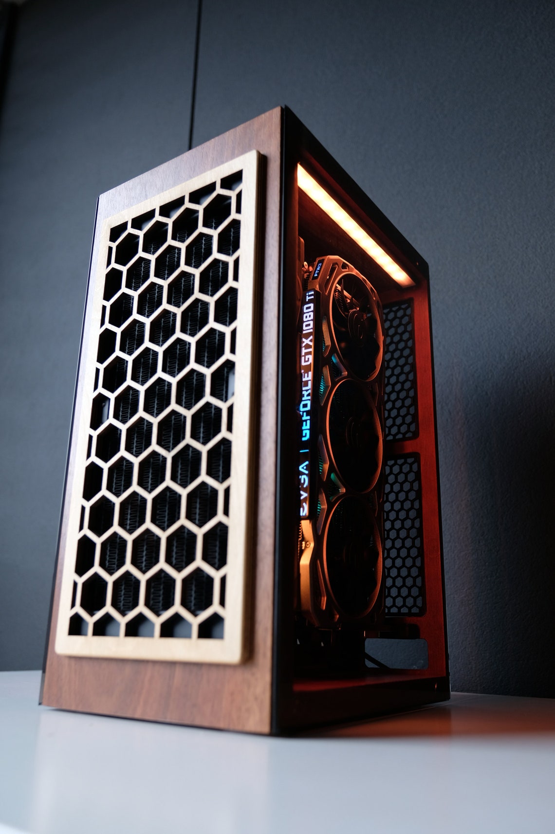 Wooden Vertical ITX PC Case Etsy