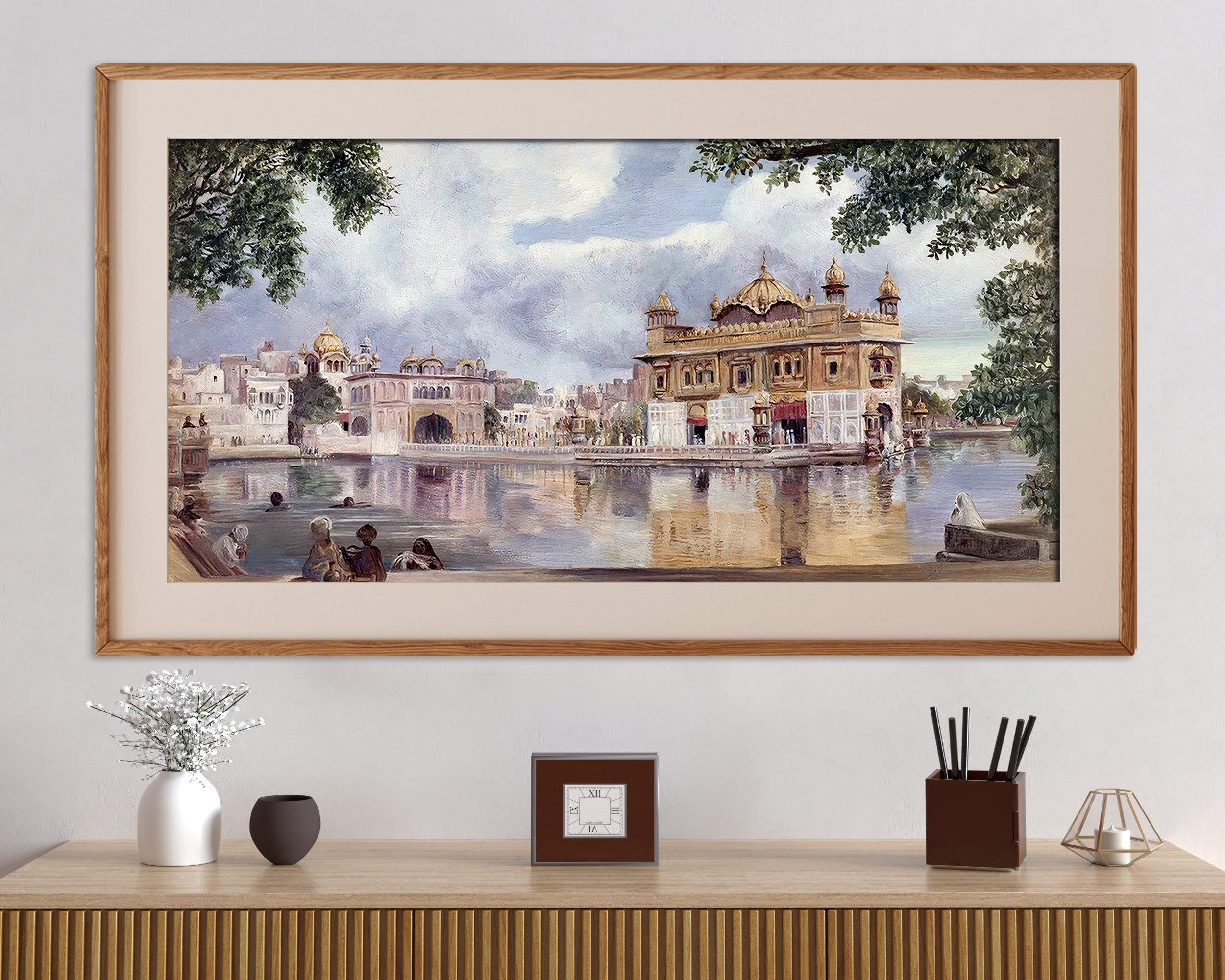 The Golden Temple, 1878 Painted by Marianne North, Harmindir The Golden Temple, 1878 Painted by Marianne North, Harmindir
