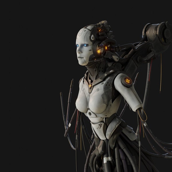 3D Print Model Figure, Robot STL File (Digital Download)