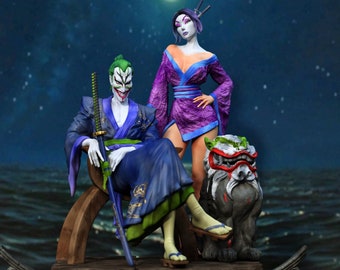 Samurai Joker DC Action Figure 3D Print Figure STL Item Not Pyhsical