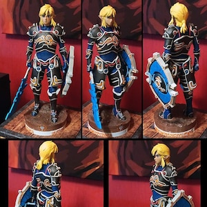 Blue Fighter  STL Blue Warrior with Horse