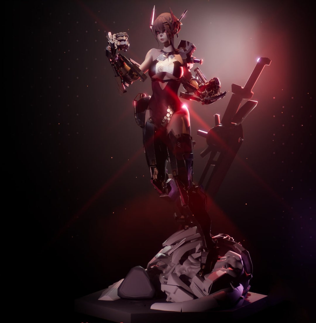 Cyborg Project Red Cyborg Project 3D Print Figure STL Item Not Pyhsical - Etsy