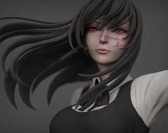 Evil Female Horror Figure 3D Print File (STL)