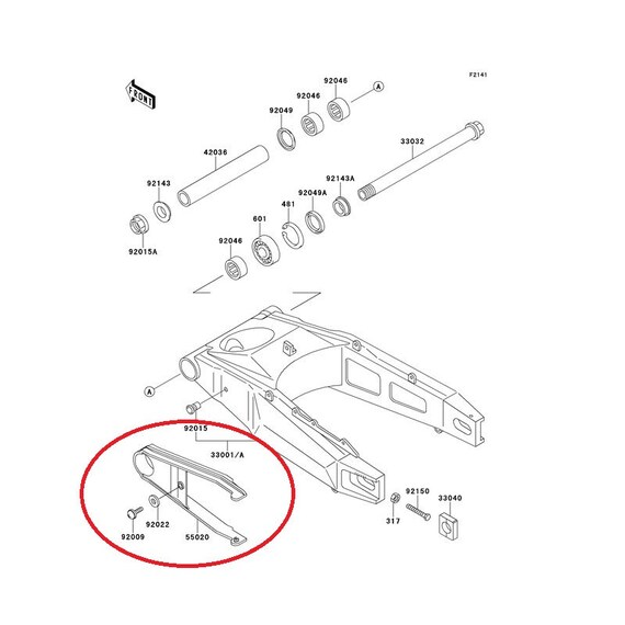 KAWASAKI ZX750 Drive Chain Guard, OEM 550201390 - Etsy
