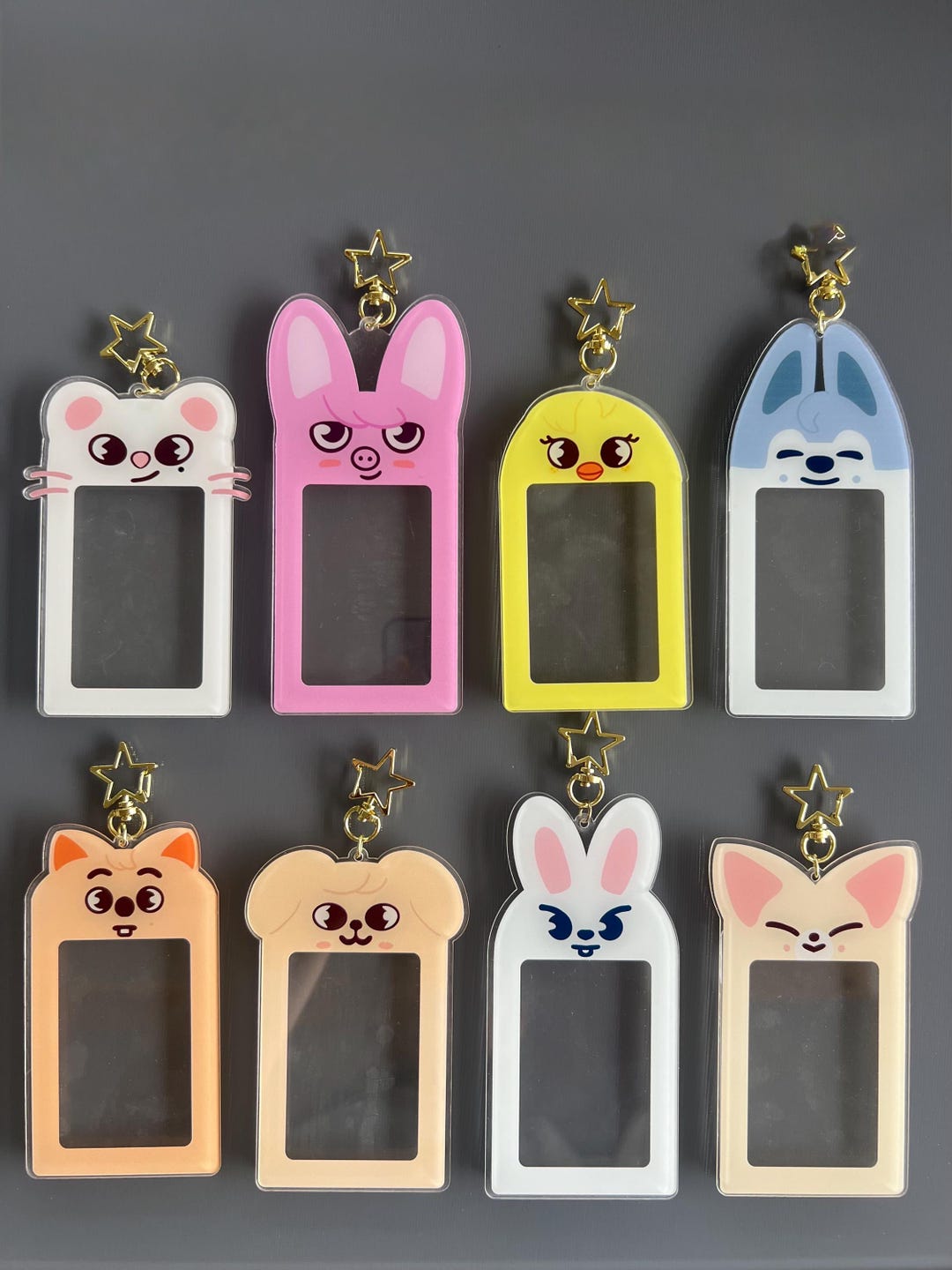 K-pop Stray Kids Skzoo Photocard Holder Keychain Rabbit