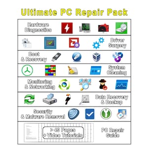 Ultimate PC Repair Pack (114 Professional Recovery & Repair Tools) (Instant Download)