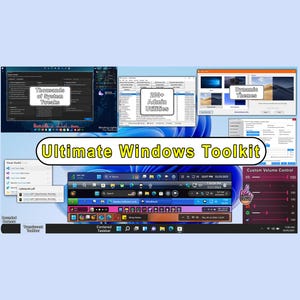 Ultimate Windows Toolkit (450+ PC Optimization, Privacy, & Customization Utilities) (Instant Download)