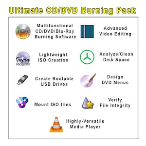 Ultimate CD DVD Burning Pack (11 professionele schijf- en mediatools) (directe download)