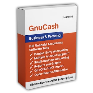Ultimate GnuCash-paket (redovisning och bokföring) (Windows + Mac + Linux) (direktnedladdning)