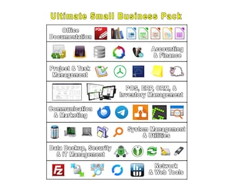 Ultimate Small Business Pack (57 Business & Productivity Tools) (Instant Download)