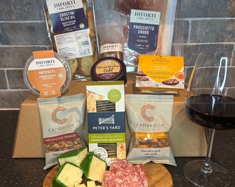 Charcuterie Hamper, Father’s Day Hamper, Retirement Present, thank you, food gift, food hamper