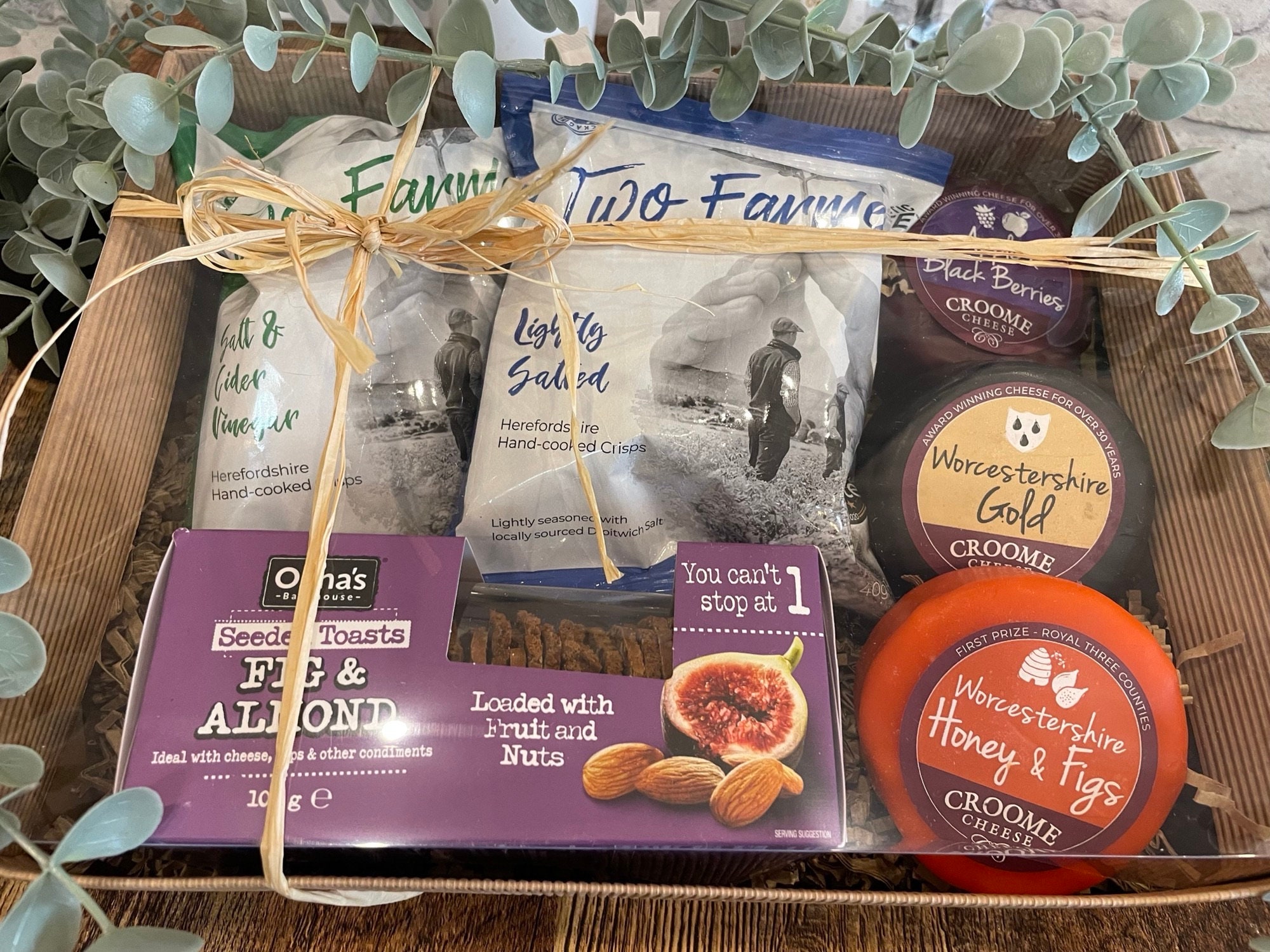 Cheese Hamper, Fathers Day Gift, Food Hampers, Cheese and Crackers, Thank You Gift, Get Well