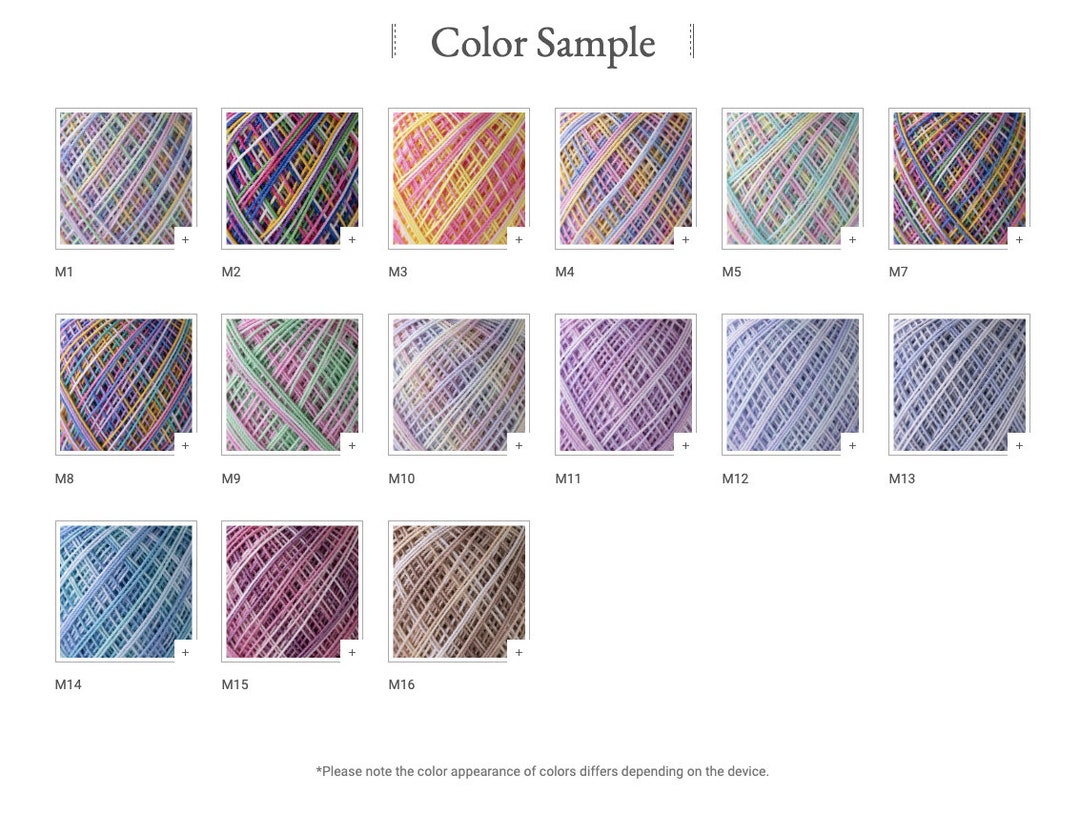 Japanese Lace Yarn, Olympus Gold Label Thread, Mix Colour