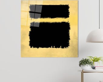 Black Gold Kaaba Canvas Art, Muslim Home Decor, Modern Home Decor, Ramadan Eid Canvas Art, Glass Art Wall Decor, Islamic Art Wall Art,