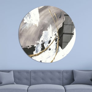 Abstract Wall Decor, Shimmery Art, Modern Artwork, Gray Tones Wall Art, Personalized Gift, 3D Wall Art, Canvas Art, Glass Art, Home Decor,