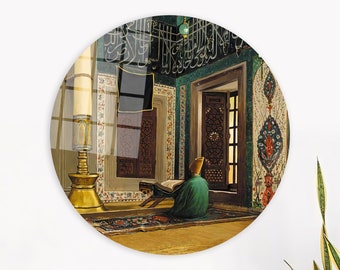 Atik Valide Mosque Glass Wall Art: Islamic Home Decor