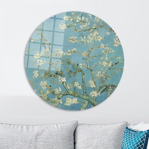The Blossoming Almond Tree Print, Van Gogh Tree Wall Art, Famous Art, Glass Art, Vincent Van Gogh Art, Bridesmaid Gift, Canvas Wall Decor