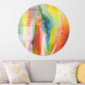 Our Lady Of Guadalupe Painting Art Glass, The Virgin Of Guadalupe Glass Art, Our Lady Of Guadalupe 3D Canvas, Modern Wall Hanging,