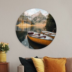 Nature View Printed, Nature Wall Decor, Landscape Canvas Art, Tempered Glass, Wall Hanging, 3D Wall Decor, Gift For Her, Large Wall Decor,