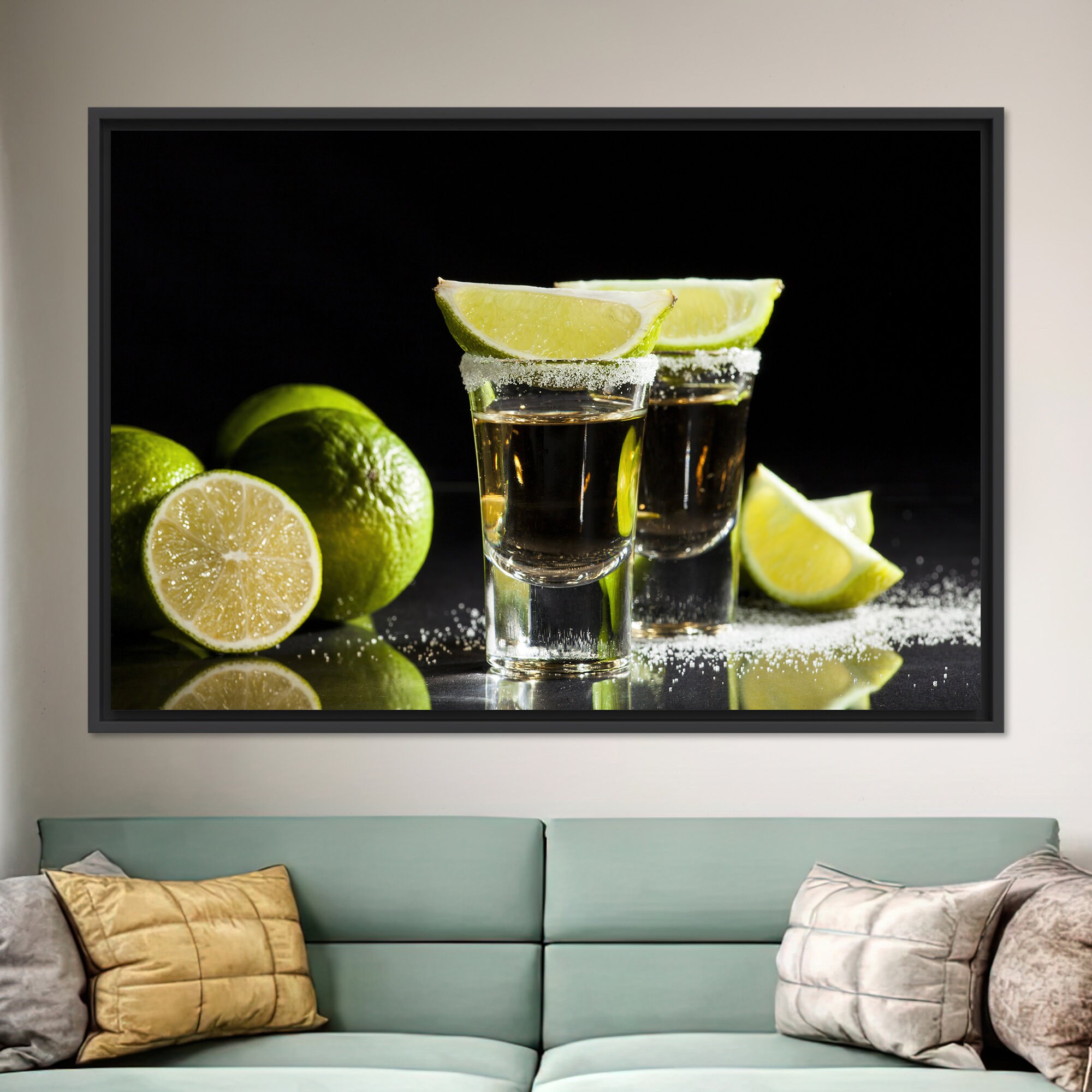 Shot and Lemon Glass Art Wall Decor Modern Glass Decor Shot - Etsy