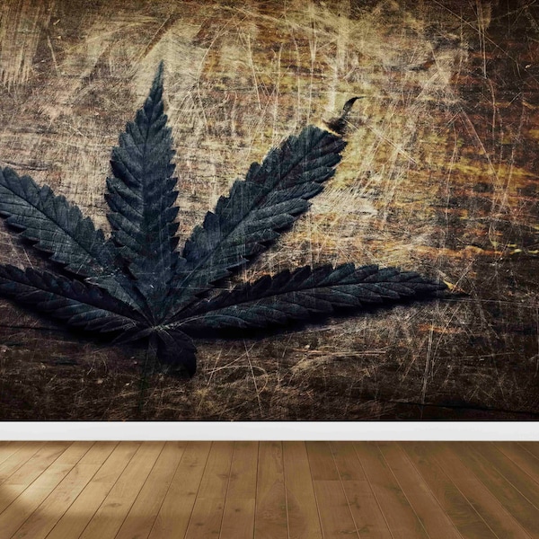 Cannabis Leaf Wallpaper Etsy