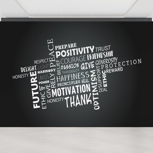 Motivational Wall Paper, Positivity Wall Paper, Posite Quotes Wall Art, 3D Wall Mural, Frendship Wall Print, Custom Wall Paper, 3D Wall Art,
