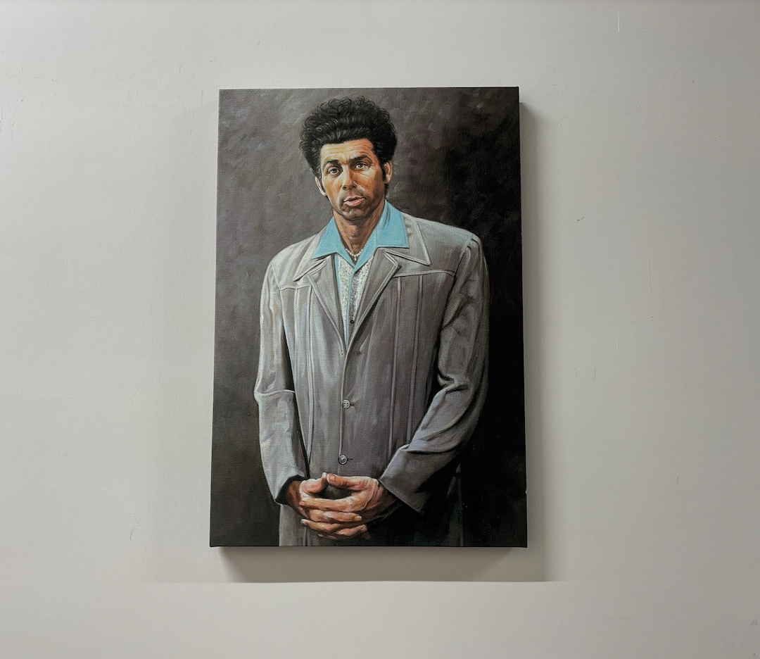 Tempered Glass Wall Art, Kramer Portrait Poster, Canvas Wall Art