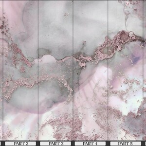 Vinyl Wallpaper, Pink Wallpaper, Digital Paper, Wall Mural Wallpaper, Modern Wall Print, Pink And Gray Marble Wall Mural, Marble Wallpaper, image 8