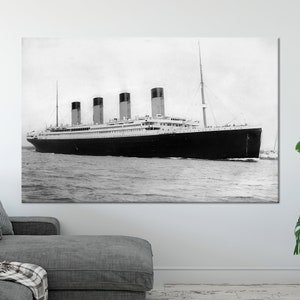 Glass Wall Art, 3D Canvas, Famous Film Poster Wall Art, Titanic Wall Decoration, Modern Glass Decor, Trendy Art, Living Room Wall Art,