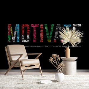 Office Wallpaper, Wallpaper Patent, Patterns And How To, Gift For Her, Motivate Mural, Positive Quotes Paper Craft, Success Wallpaper, image 4
