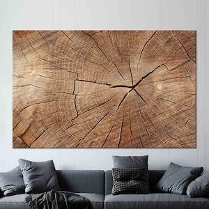 Tree Ring Artwork, Modern Wall Art, Glass Wall Art, Brown Glass Decor, Bridesmaid Gift Canvas Print, Christmas Gifts, Farmhouse Wall Art,