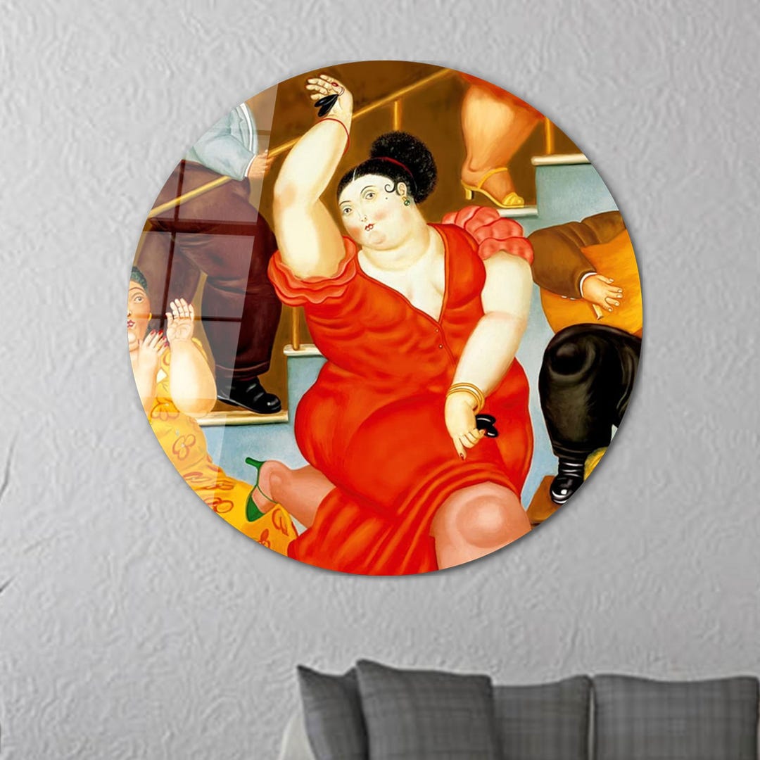 Fernando Botero Dancing Woman Canvas Art: Abstract Boho Decor - Etsy