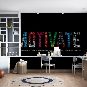 Office Wallpaper, Wallpaper Patent, Patterns And How To, Gift For Her, Motivate Mural, Positive Quotes Paper Craft, Success Wallpaper, image 6
