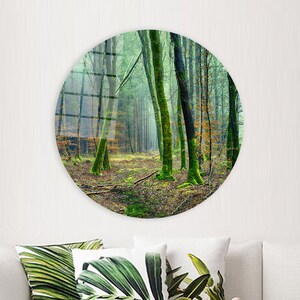 Canvas Print, Trees Landscape Tempered Glass, Jungle Canvas Art, Landscape Canvas, Personalized Teacher Gift Tempered Glass, Farmhouse Decor