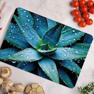 Succulent Plant Cutting Board, Botanical Serving Board, Living Room Chopping Board, Modern Chopping Board, Custom Chopping Board, Home Decor