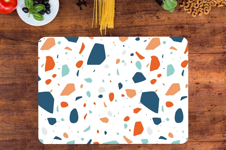 WallARTime Terrazzo Glass Cutting Board - Thumbnail 3