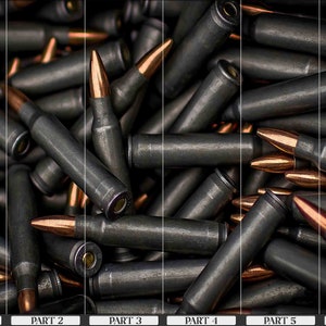 Bullet Wall Paper, Army Wall Paper, Boy Room Wall Decor, Personalized Gift, Do It Yourself, Modern Wall Poster, Loft Decor, 3D Wall Mural image 8