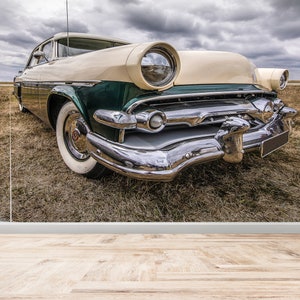 Chevrolet Coupe Wall Paper, Old Car Wallpaper, Classic Car Wall Decor, Car Lover Gift Wall Decals, Garage Paper Craft, Removable Wall Decor,