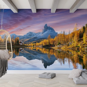 Lake Federa Landscape Wallpaper Mural - Personalized Wall Decor