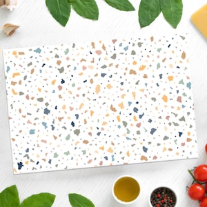 Abstract Pattern Cutting Board, Luxury Serving Board, Abstract Chopping Board, Blue Chopping Board, High Quality,